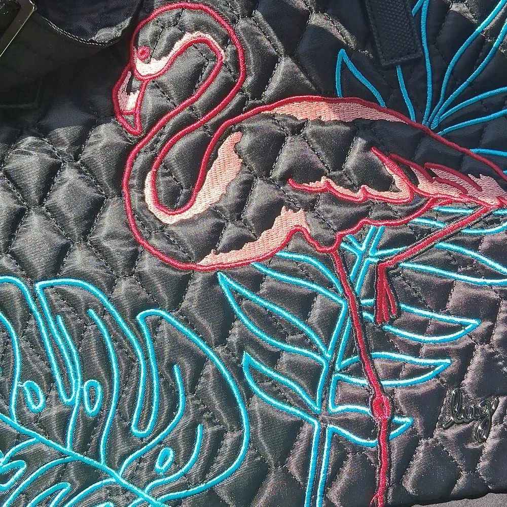 Lug Sprinkler Crossbody Bag - Flamingo Black NWot - Picture 2 of 5